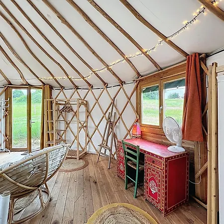 Tente de luxe Yourte Nature & Calme Proche Futuroscope *